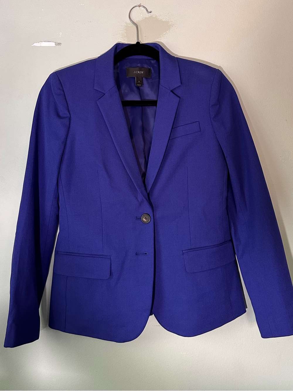 J. Crew Royal Blue Single-Button Blazer Sz 2